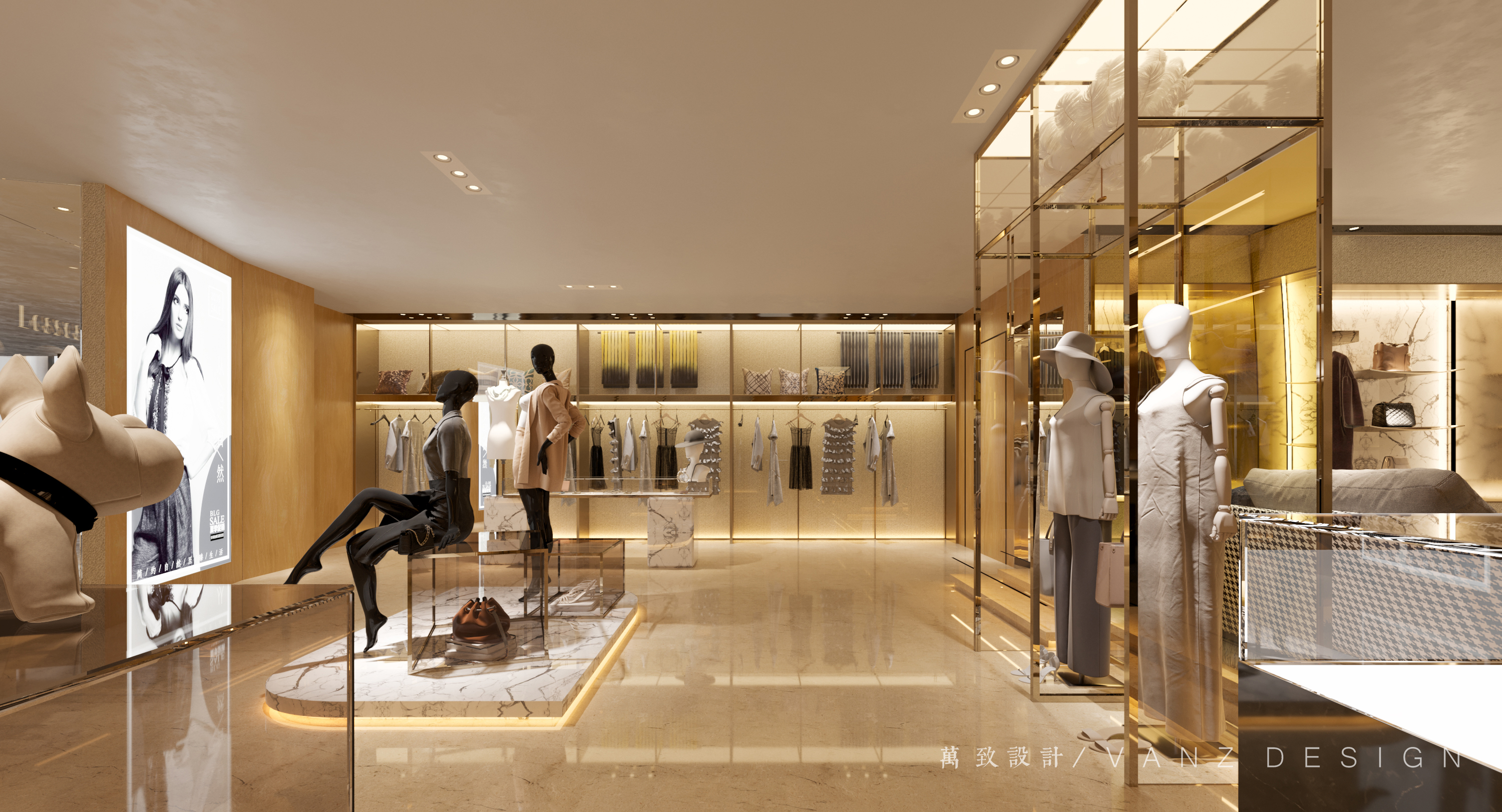 118㎡服装店设计改造,华丽蜕变,超乎你的想象