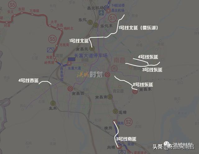 重磅!大南昌都市圈市域(郊)鐵路線出爐 地鐵5-12號線曝光