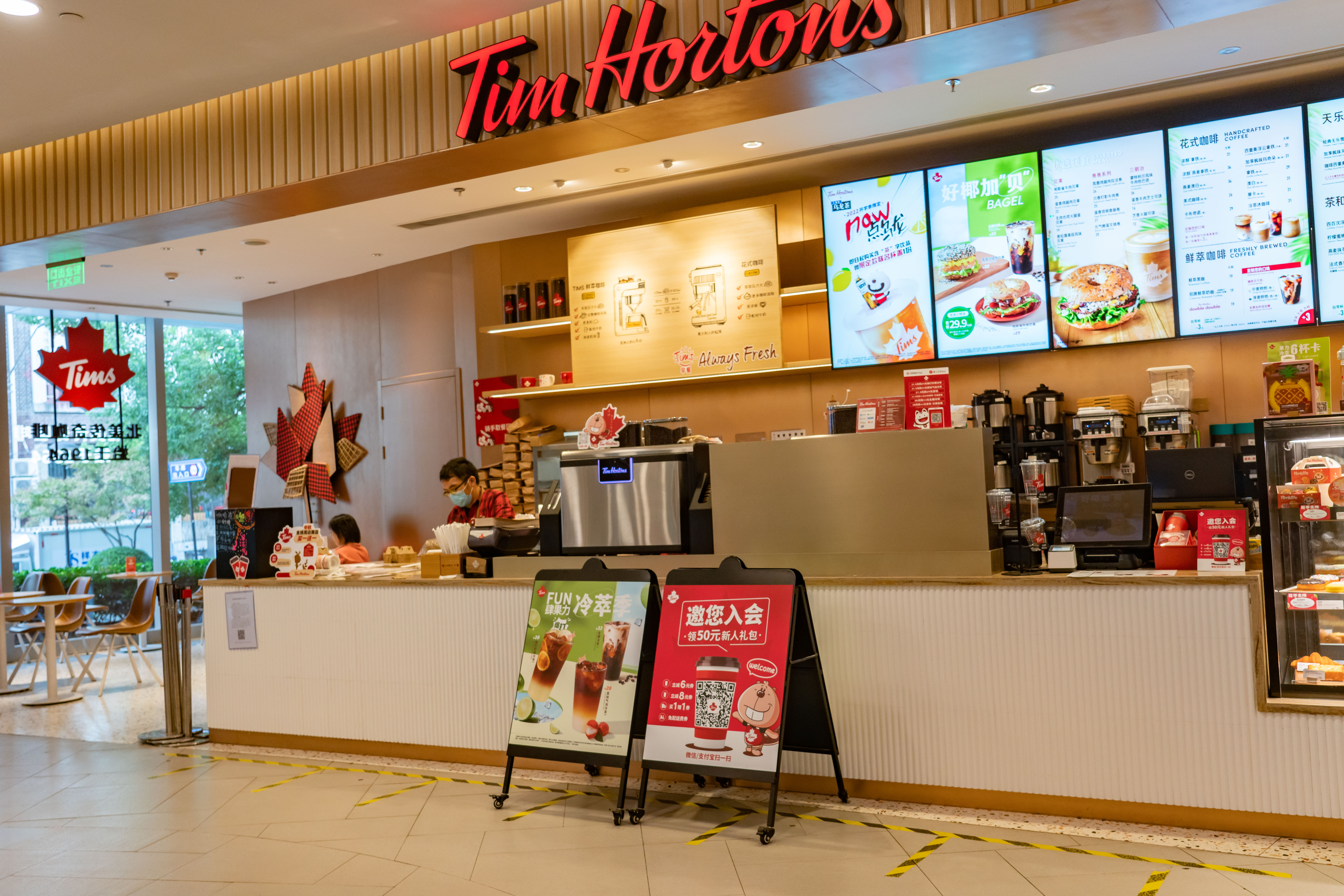 timhortons中国门店图片