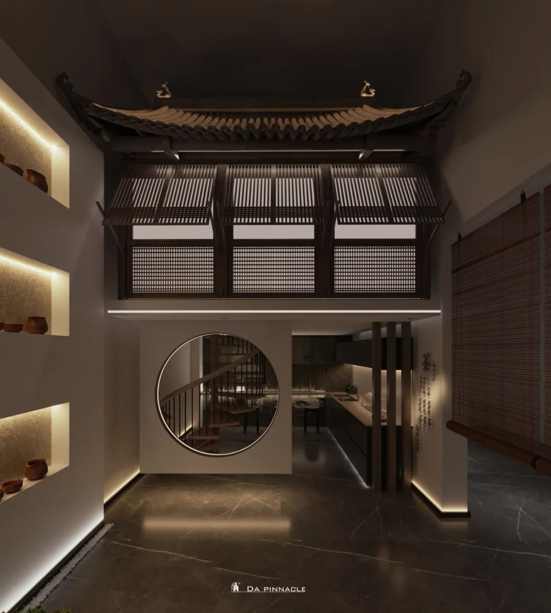 西安四大皆空茶楼装修设计效果图