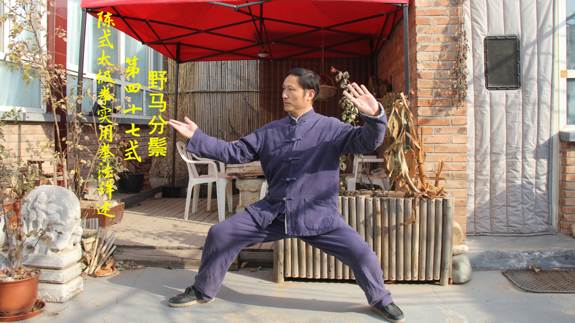 陈式太极拳实用拳法第47式——野马分鬃的式名讲解