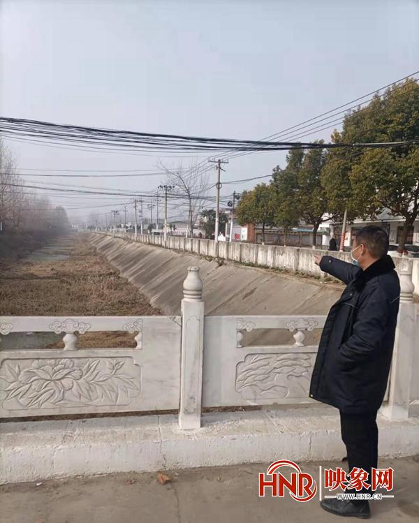 汝南县三门闸街道落实冬季河长制强化河道巡查工作