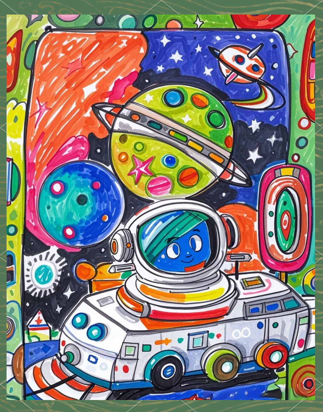 航空航天简笔画系列:带孩子畅游太空梦想