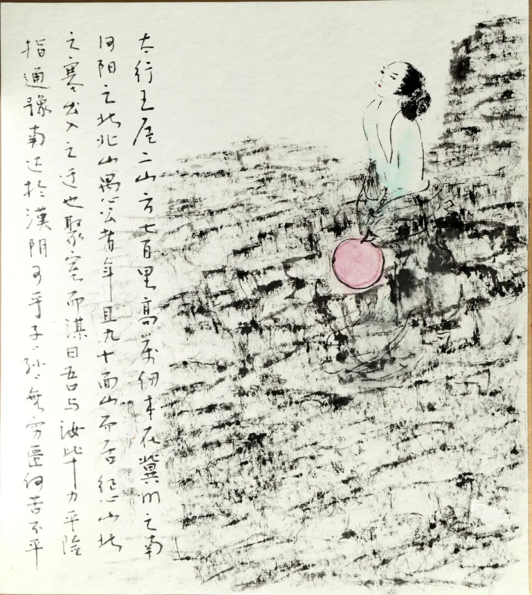 胡冰霜作品《太行王屋二山》一直以来,胡冰霜都保持着学习的热情,从