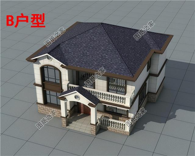 15万砖混二层别墅,实惠又精巧,简约好选择