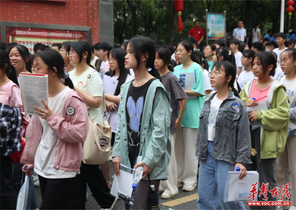 中考首日,桂阳三中考点平稳有序