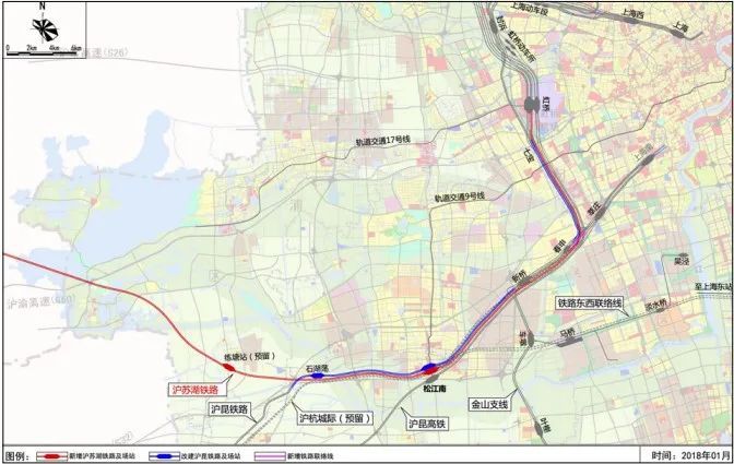 沪乍杭铁路上海规划图图片