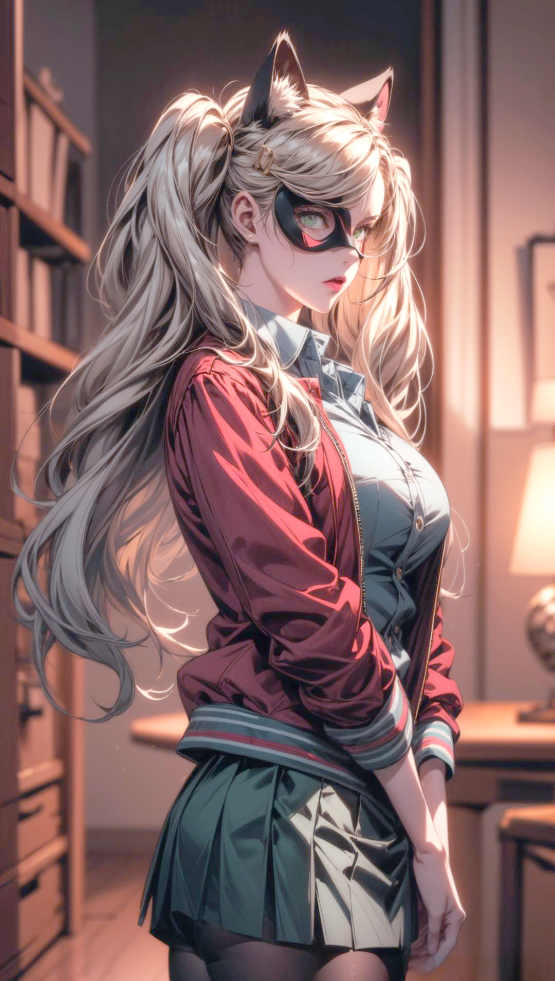 高卷杏《女神异闻录5》中的混血双马尾美女,拥有高成长的人格面具