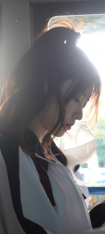 美女壁纸|校服美女 侧脸 佘颖欣蛇姐手机壁纸