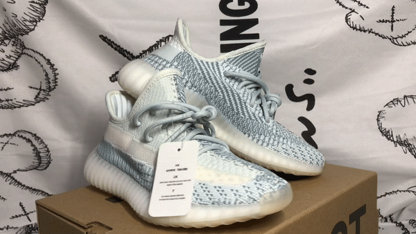 神仙配色!yeezy 椰子350 冰蓝天使|蓝白配色|细节测评