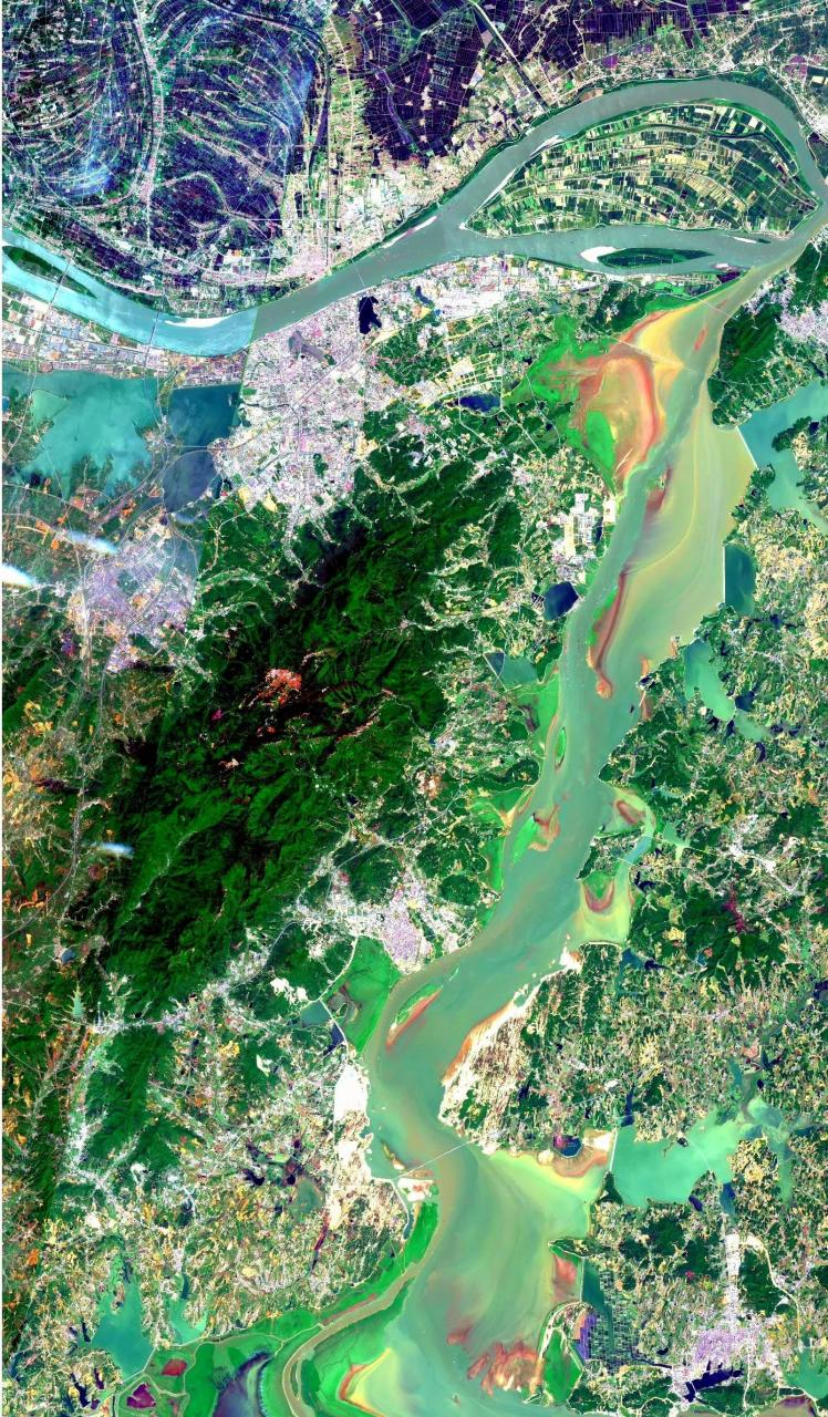 江西省九江市最新卫星影像图(5.