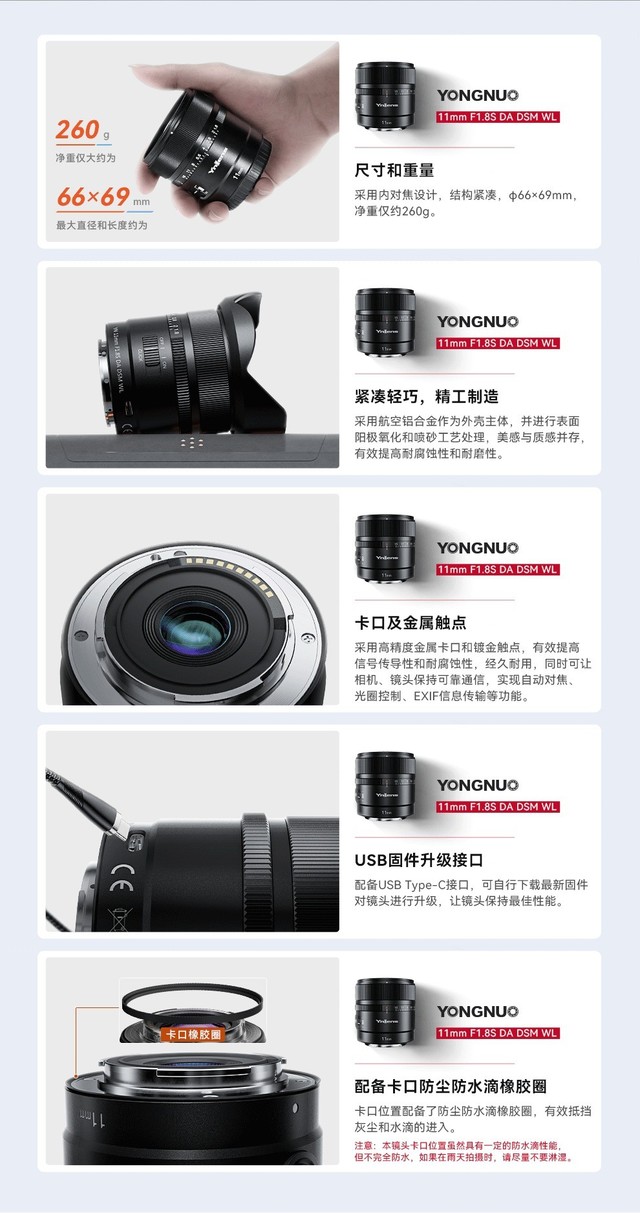 新品上架 | 永诺千元超广角11mm F1.8E卡口镜头来了，抢享首发优惠