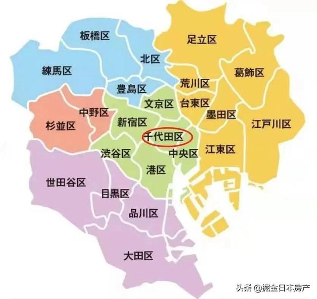 日本东京千代田区地图图片