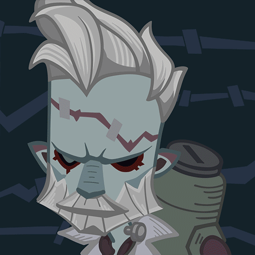 "博士"博西的动态头像,阴冷而潮湿的气息很好地保留了下来,动态转换后