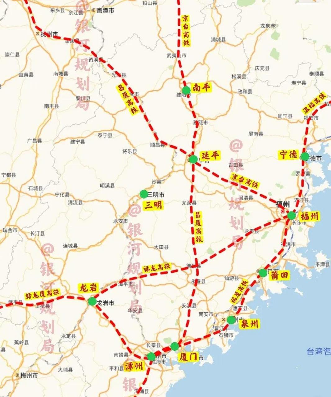 福建高铁布局出现争议,地级市区全覆盖难以实现  近日,福建省350km/h