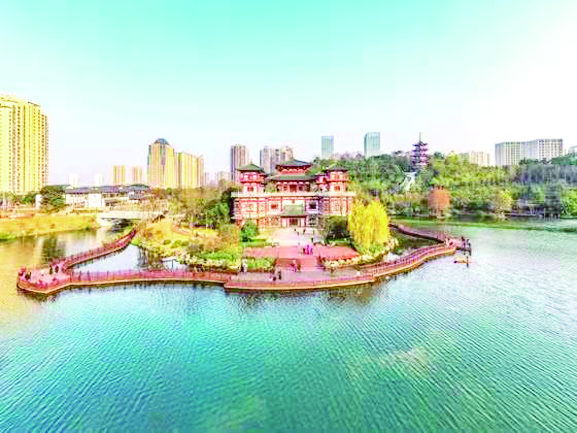 永川:三河汇碧景美 岸绿水清鱼欢