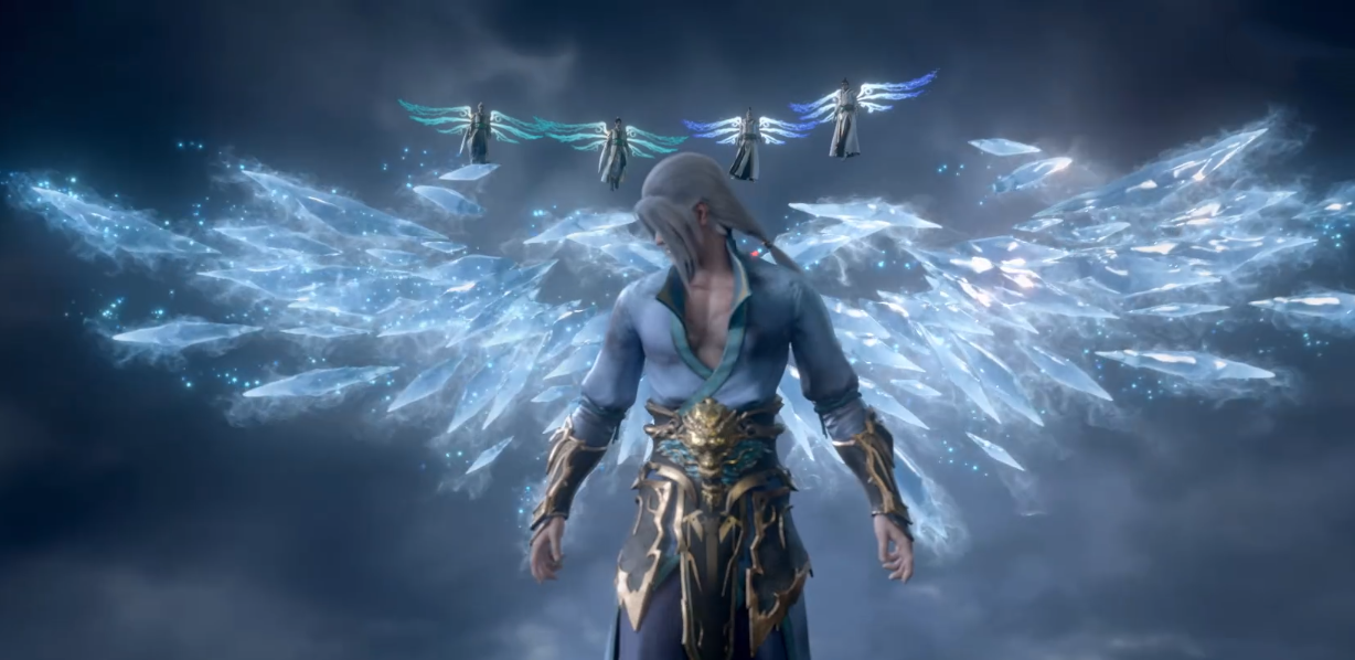 斗破:萧炎拯救海老名场景!13对翅膀从天而降,雅妃姐姐当场看哭