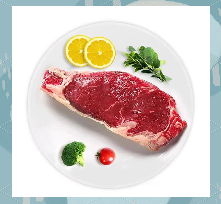 由于西冷牛排取自靠近脊柱,运动量较大的部位,其嫩度相较于菲力和眼肉