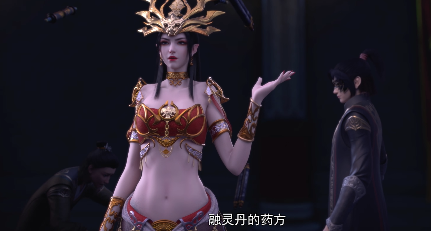 鬥破蒼穹:美杜莎女王再次出現,上半身細節曝光,顏值太絕了