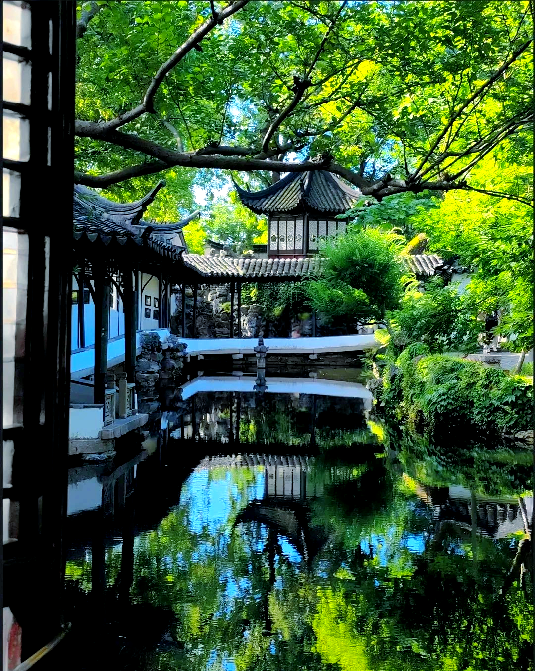 苏派建筑风格在苏州园林中得到了淋漓尽致的体现,其中以四大名园为