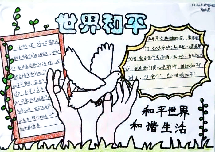 珍爱和平手抄报绘制指南与模板建议