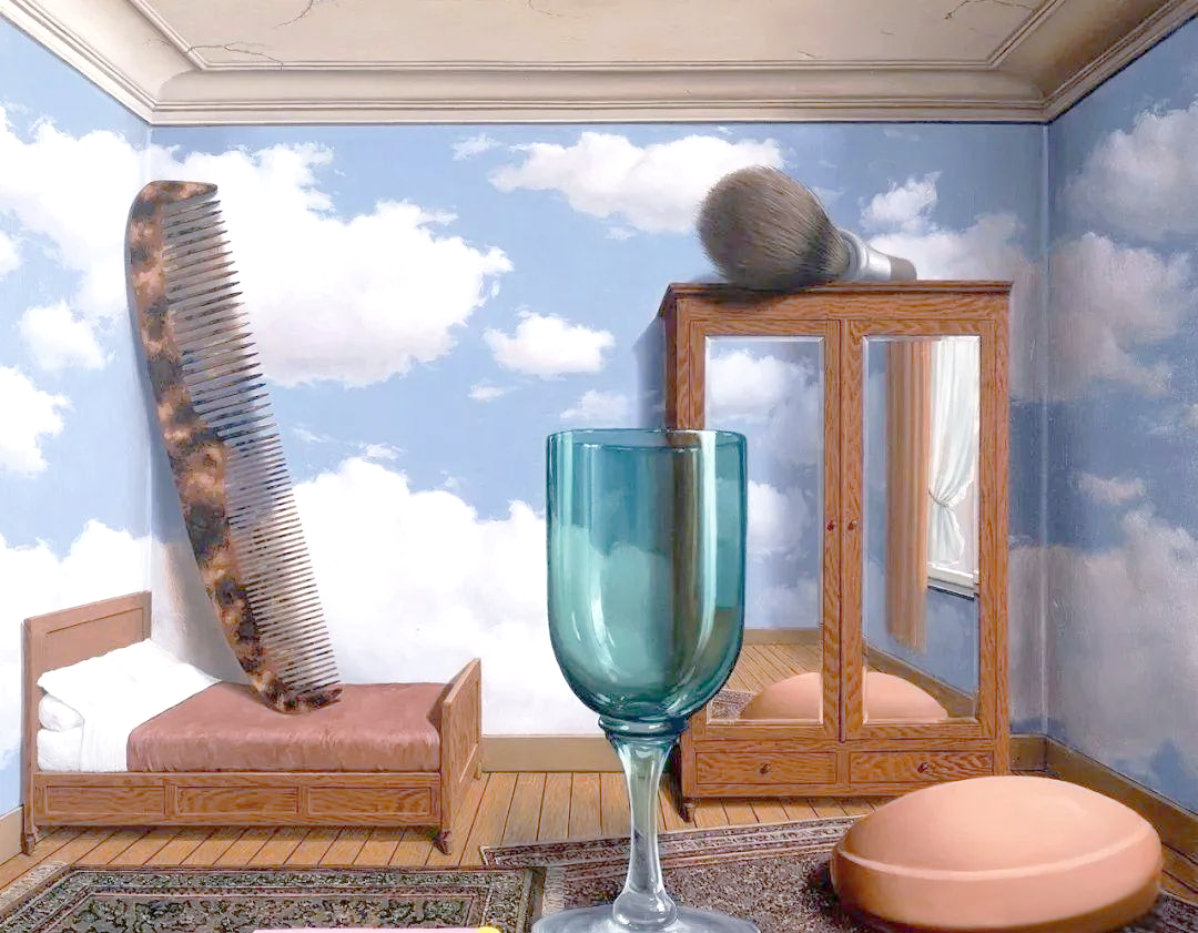 马格里特的作品如同一个深邃的谜团,其创作充满了神秘色彩,常常引发