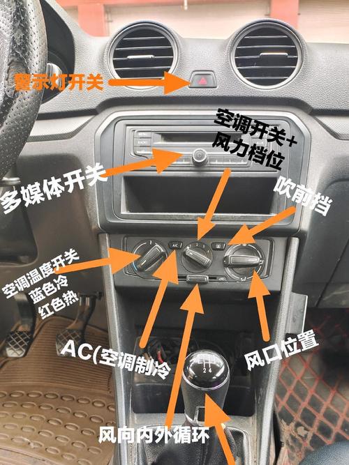 捷达va3中控按钮图解,捷达va3车内按键功能说明