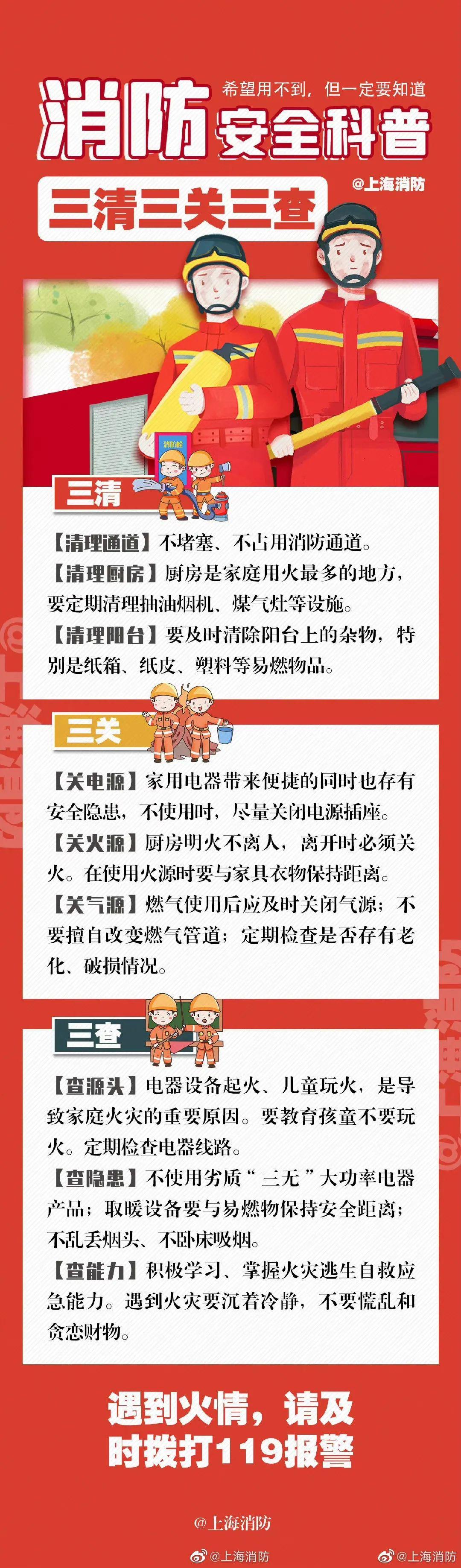 图科普|居家防火牢记三清三关三查