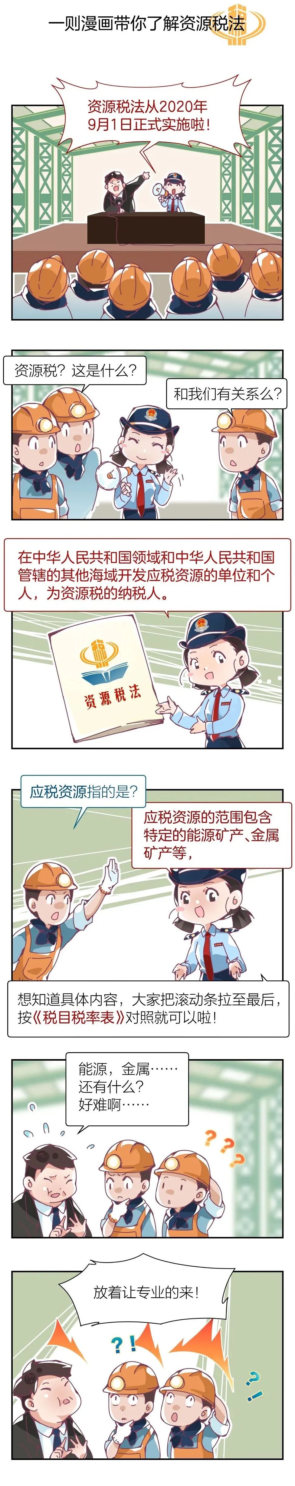 一则漫画带您了解资源税法!