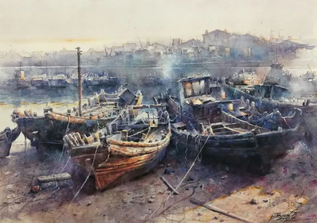 连续七年进山写生,这是青岛水彩画家对崂山的专属"宠爱"!