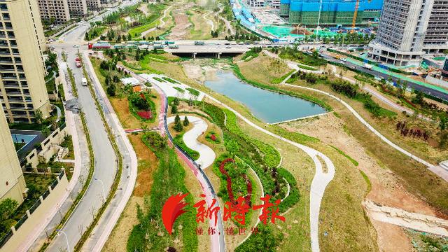 焕然一新!济南韩仓河生态景观带景色宜人