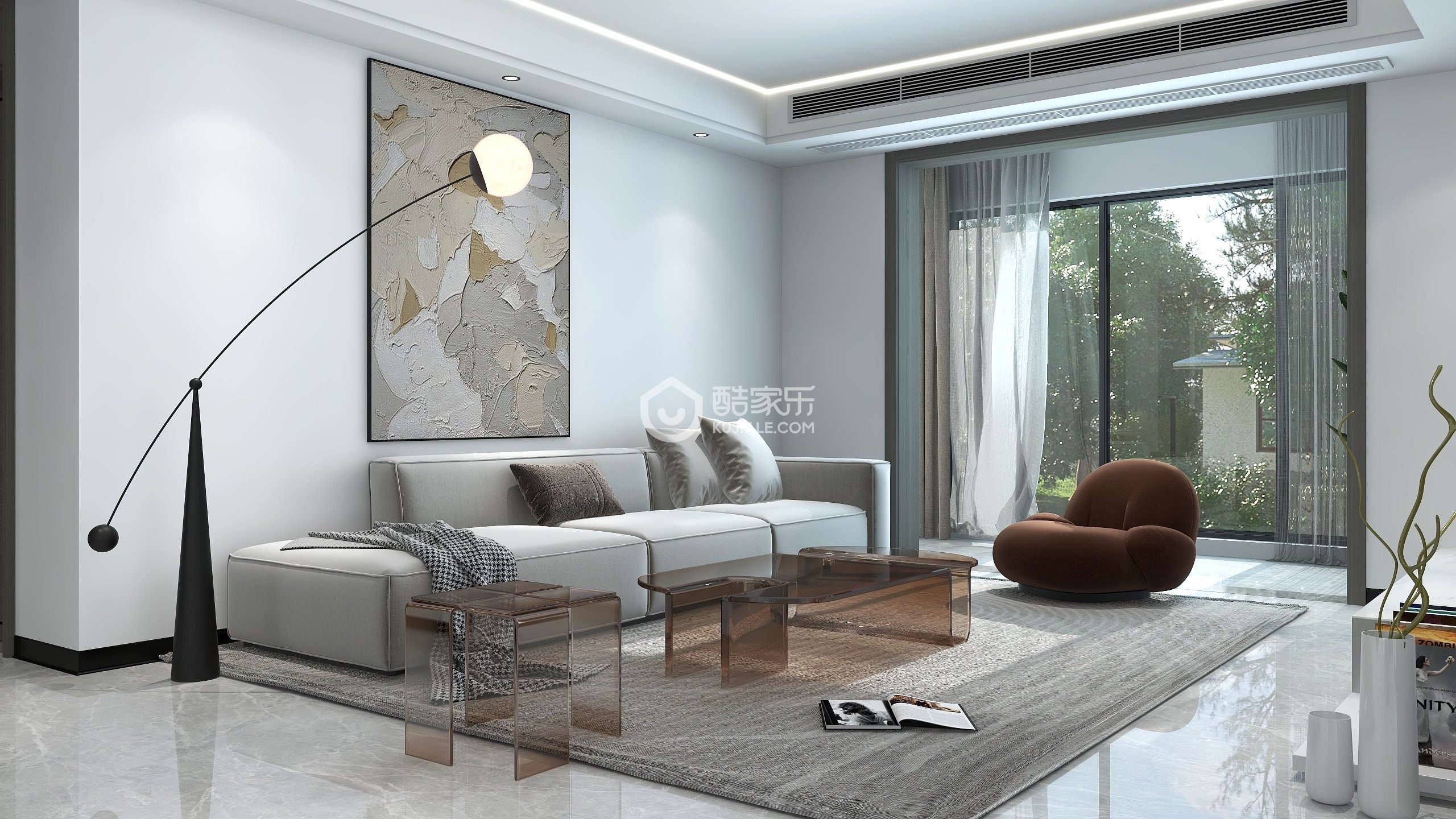 万鼎世纪城现代简约124㎡2室