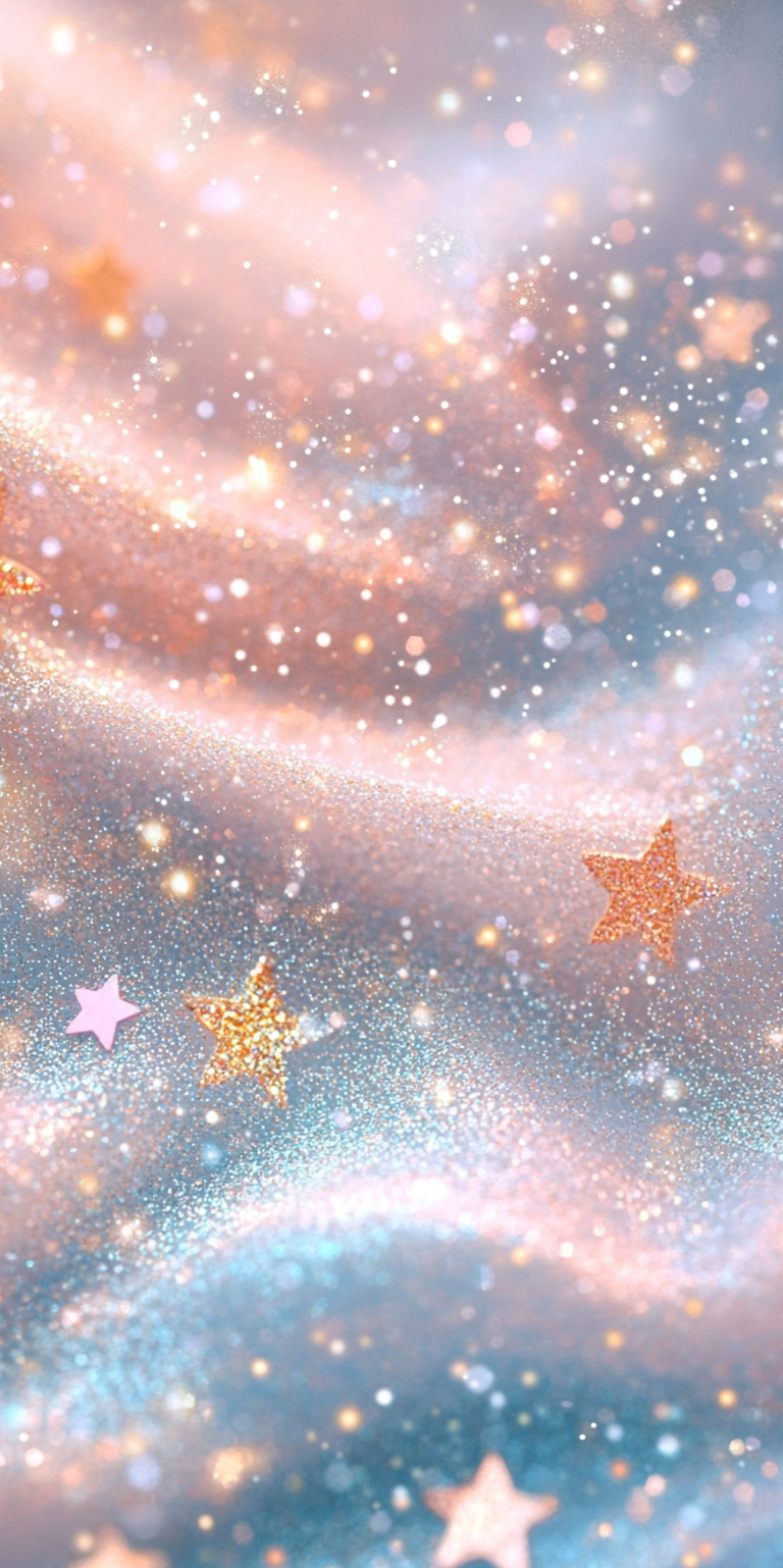 梦幻手机壁纸,粉蓝色星尘主题,探索微观宇宙的奥秘