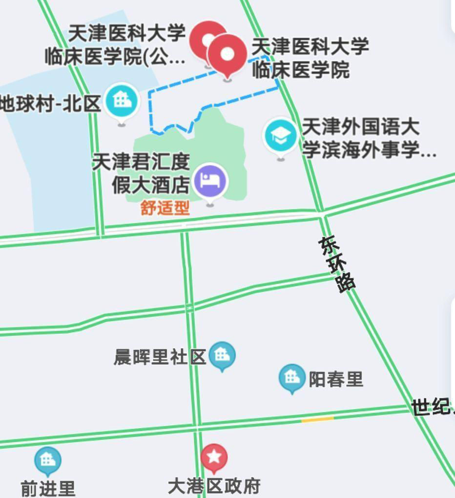 天津医科大学地图图片