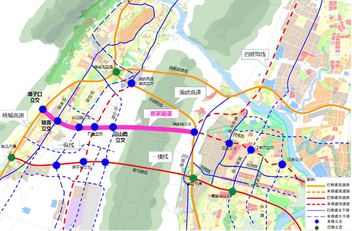 中梁山又将新添一座隧道 未来将打破北碚与主城核心区域的交通瓶颈