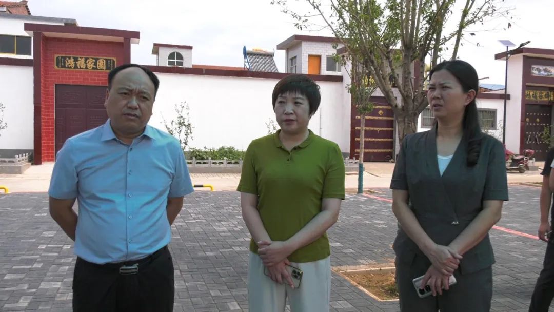 县长张丽娟到柳泉镇沙漠村调研指导"五星"支部创建工作