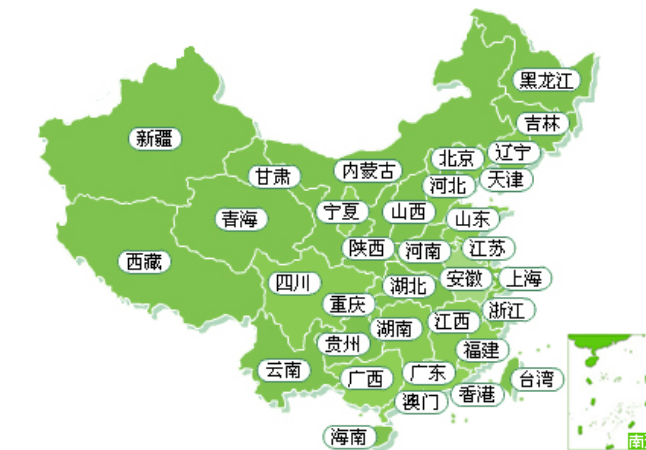 中国各省简称地图省会图片