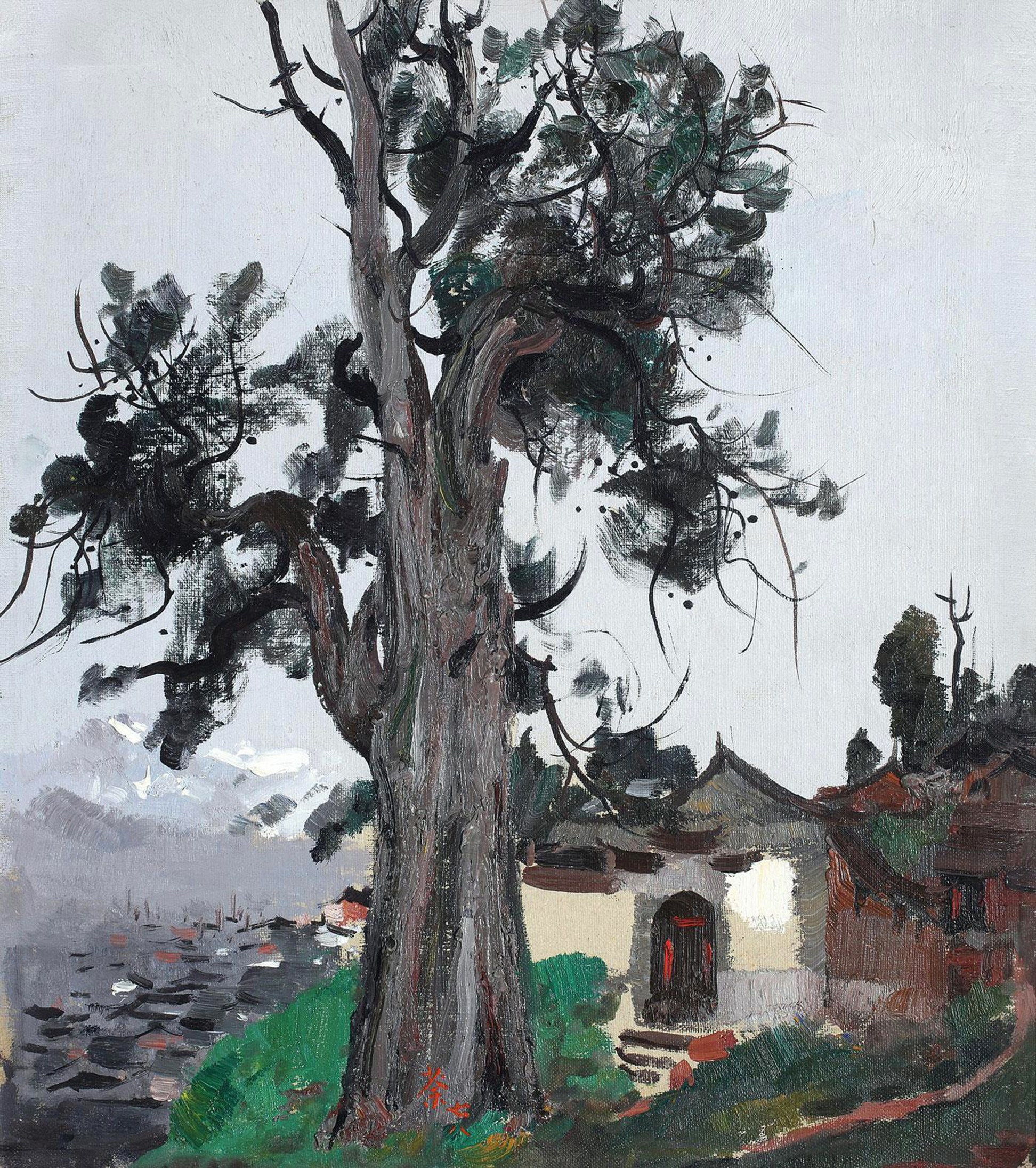 中国美术大师,吴冠中油画作品鉴赏