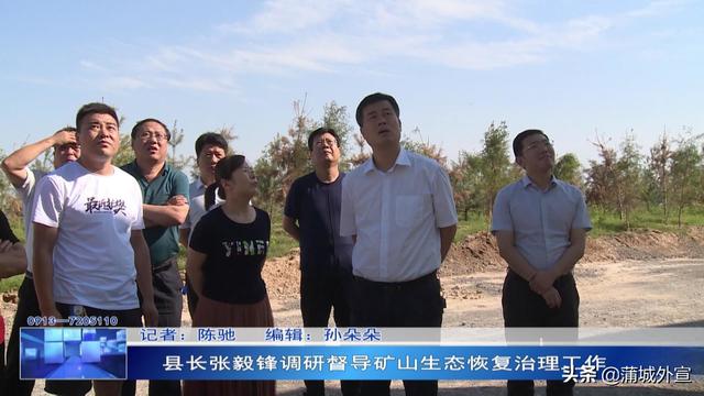 县长张毅锋调研督导矿山生态恢复治理工作