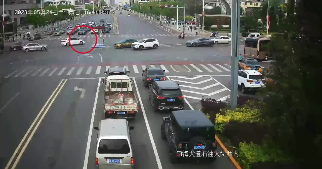 因为一杯奶茶,男子把车开进了对向车道