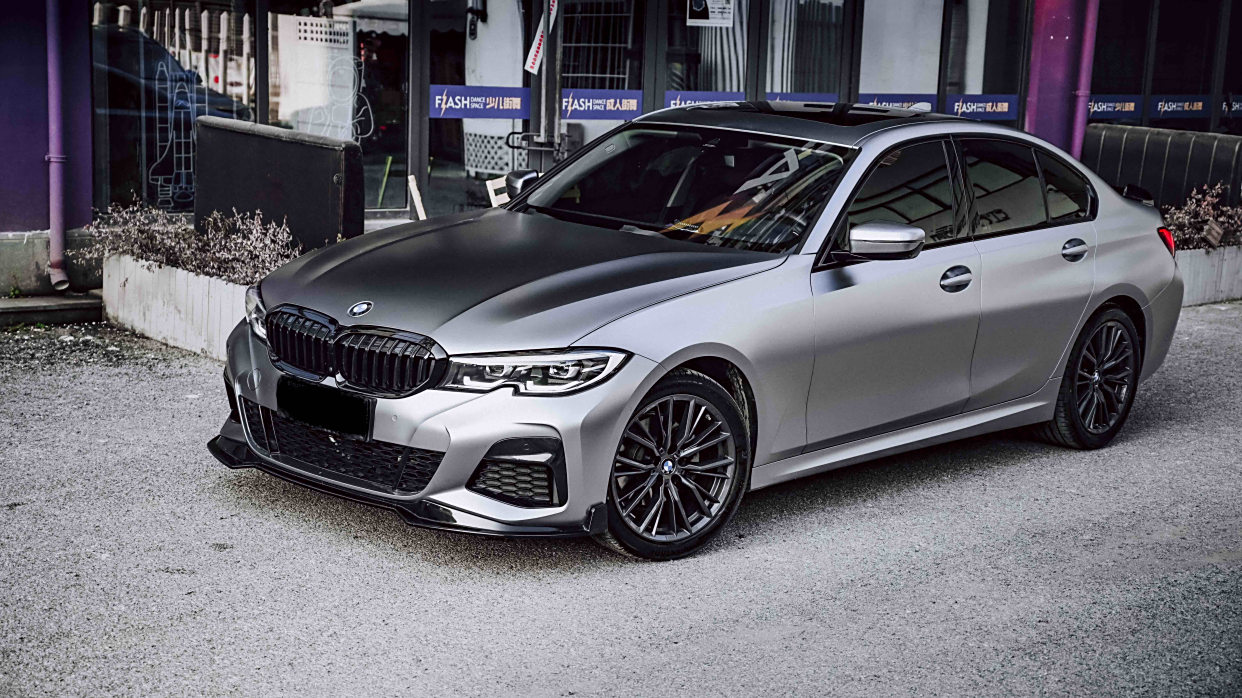 unic|宝马3系改色电光钛灰