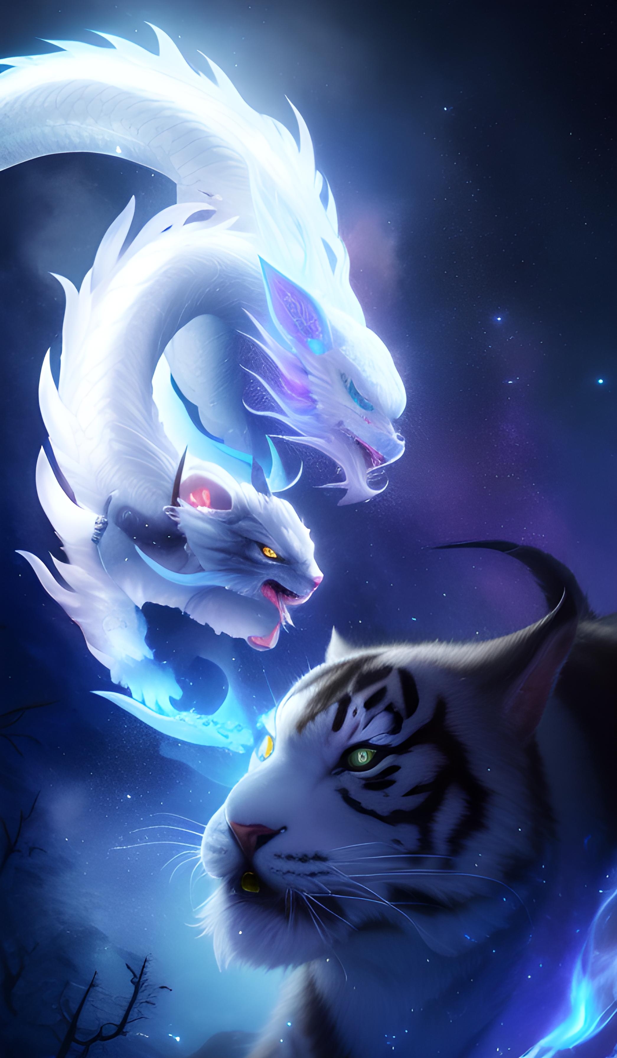 分享神兽龙虎系列手机壁纸4月11日第二季