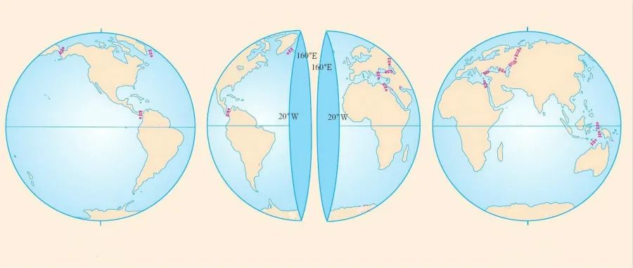 东西半球范围示意图图片