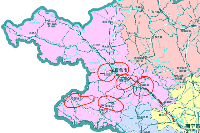 右江区乡镇地图图片