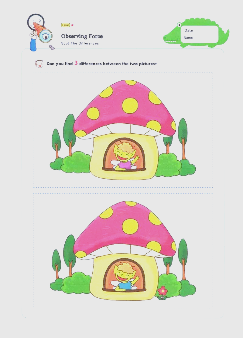 找不同游戏,提升孩子观察力,家长与孩子互动好选择