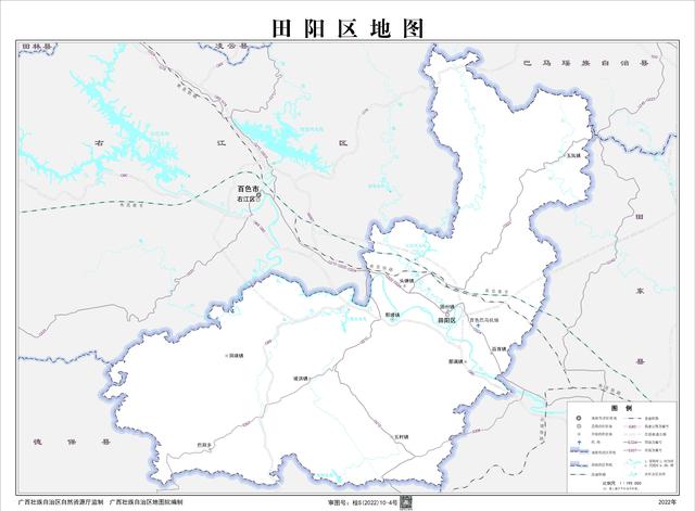 广西百色市田东县地图图片