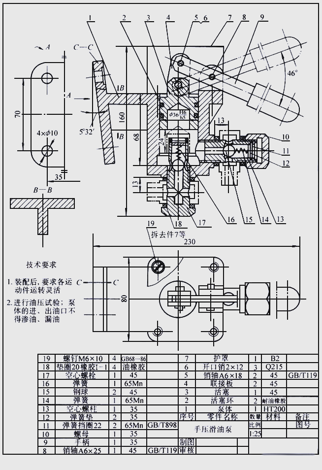 机械装配图尺寸标注详解:性能,装配,外形及安装尺寸