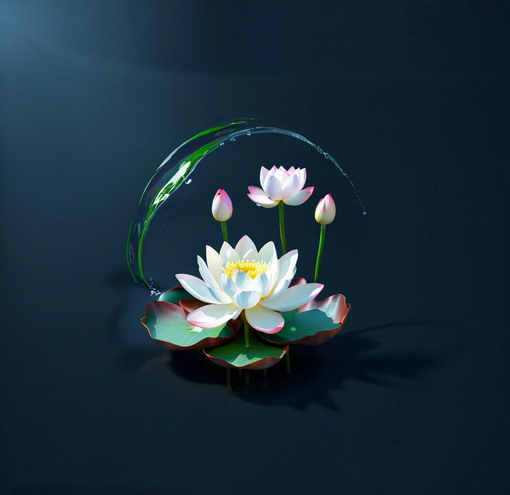 莲花微信头像寓意吉祥,象征好运与福气