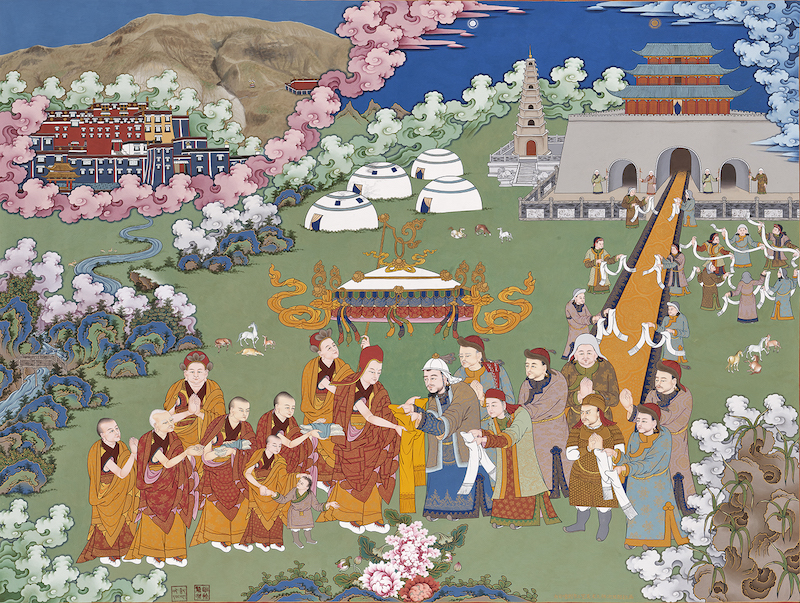 文化和自然遗产日|日喀则唐卡来沪,见证"凉州会谈"等史实