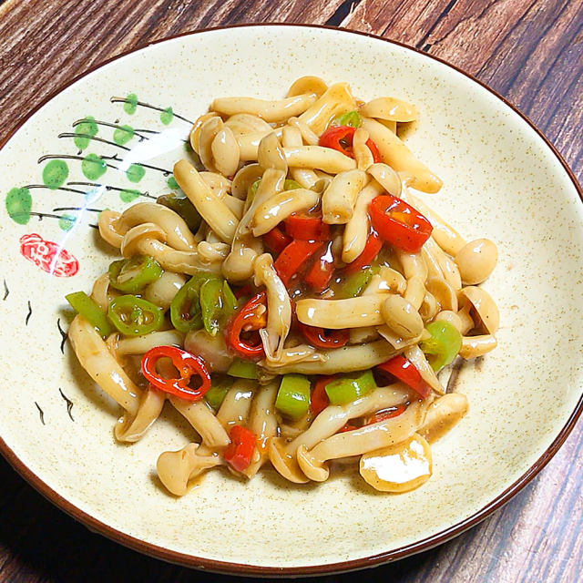 小炒白玉菇,简单快手,美味家常菜